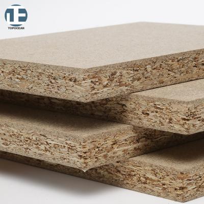 China TOPOCEAN 12mm 16mm 18mm Industrial Chipboard Particle Board Price Best Selling Cheap Single Chipboard for sale