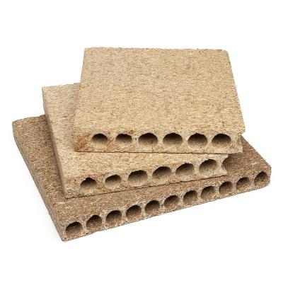 China TOPOCEAN 35mm Modern Waterproof Cavity/Tubular Chipboard Particleboard Production Line 3 Layers Flakeboards Structure for sale