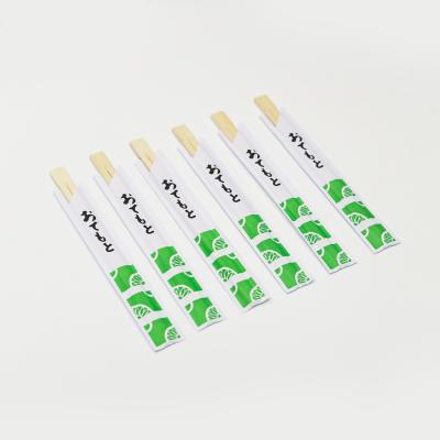 China Tableware Household Bamboo Chopsticks Disposable Round Customized Paper Cover for sale