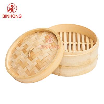 China Ronde Vorm 24cm de Mand van de Bamboestoomboot voor Bollen Te koop