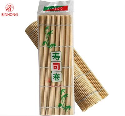 China Multifunctionele ISO9001 24cm*24cm Bamboe Mat For Sushi Te koop