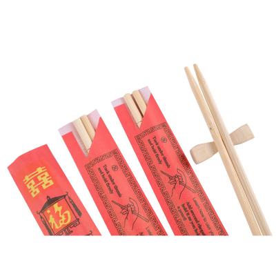 China Binhong Smooth Disposable Bamboo Chopsticks For Fast Food Restaurant round chopsticks half paper chopsticks for sale