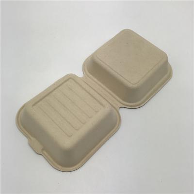 Chine Jetable biodégradable de boîte de Straw Takeaway Food Container Burger de blé à vendre