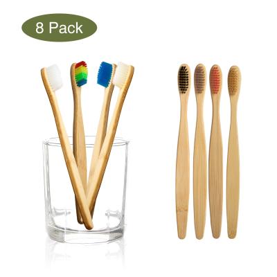 China Best Product Selling Disposable Bamboo Eco Bamboo Toothbrush Charcoal Wooden Toothbrush for sale