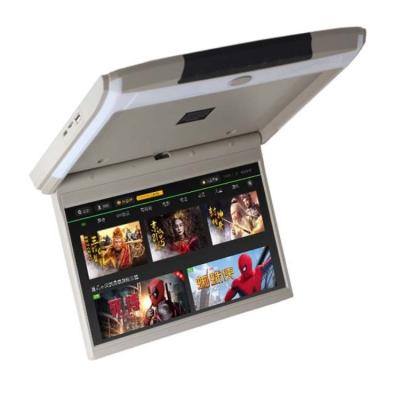 China Car Roofmount Aerial Flip Down Monitor Stereo 15.6 Inch 1080p Ceiling Monitor TV Screen Usb Roof Mount Monitor for sale