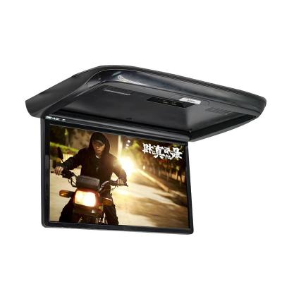 China Smoothly 4K gaming& 8K/1080P Video 16 Inch Car VCR Bus Flip Down Monitor 2+32gb Android LCD Screen Advertising Player Bus Seat TV for sale