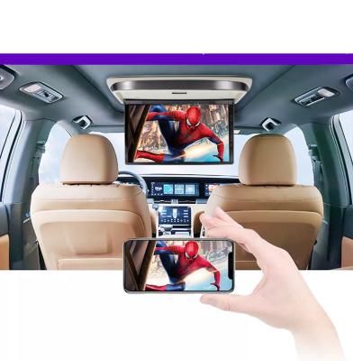 China Smoothly 4K gaming& Hot Selling 16 Inch 8K/1080P Video Car Roof Mounted VCR Car TV Flip Down Android Monitor 1080p Roof With Speaker for sale