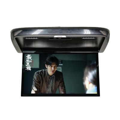 China Smoothly 4K gaming& hot sales 8K/1080P Video 16 Inch Roof Mount Monitor In Car 1080p VCR Flip Roof Android Flip Down Monitor For Bus for sale