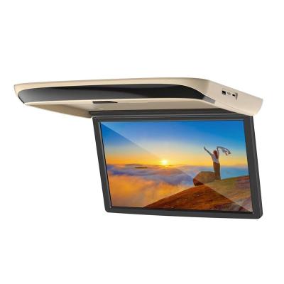 China Aluminum Alloy 13.3 Inch Flip Down Monitor Screen Ceiling Tft LCD Display Roof Mount Player Car Overhead Bus for sale