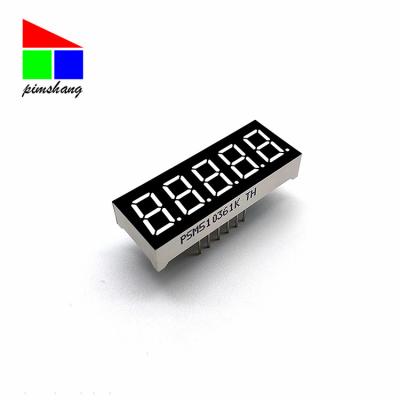 China Display Ultra Bright Red Light 0.36 Inch 5 Digit Led Display For Instrument Display for sale