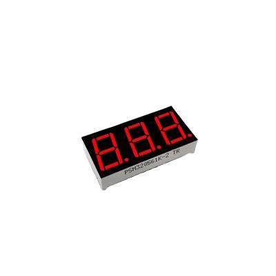 China Indoor Common Cathode 0.56 Inch 3 Digit 7 Segment Red Led Display for sale