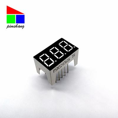 China OEM Full Color Common Anode Indoor Common Cathode LED 7 Segment 0.36 Inch 3 Digit Led Display Controller for sale