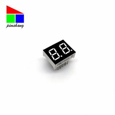 China Indoor 0.4 Inch 7 Segment Led Display 2 Digit In Pure Green Color for sale