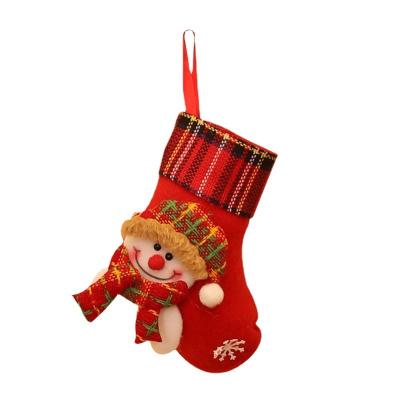 China Christamas Decoration 2022 Latest High Quality Cheap Factory  Santa Snowman Pattern  Wholesale  Children's Christmas Kids Socks for sale