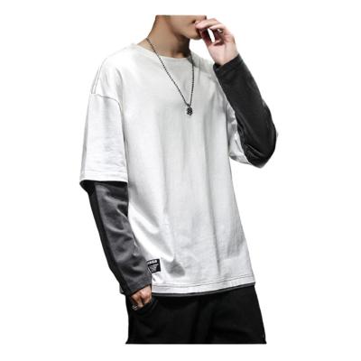 China Anti-wrinkle Manufacturer Hot Sale Custom Designer Men Long Sleeve Oversize T-shirts for sale