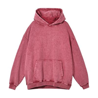 China Anti-wrinkle Hotsale Fashion Custom Vintage Washed Sweatshirts Fleece Plus size Blanket Men's Women's Hoodies for sale