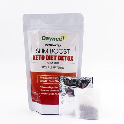 China Best Custom Fast Slim Flat Belly Low Fat Private Label Tea Bag Weight Loss Keto Detox Keto Detox Organic Herbal Diet for sale