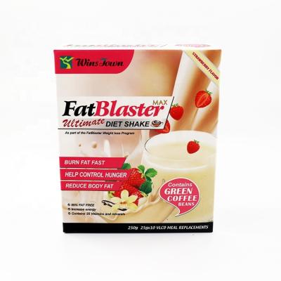 China Private Label Low Fat Slimming Winstown Milk Replacement Meal Weight Loss Milkshake Burner Fat Slim Shake Strawberry Diet for sale