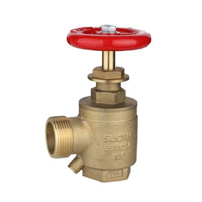 China FXM Fire Production Angle Hose Valve Fire Hydrant Shootout Equipment Male Outlet FM&UL&ULC Approvals Brass Chrome Polish 1 1/2