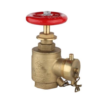 China Factory General Sale 1.5 Inch General Approval Fire Fighting Equipment Angle Pipe High Quality Brass Valve for sale