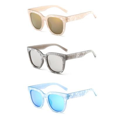 China Fashion Sunglasses Shell Stripe Effect Sunglasses, Shell Frame Sunglasses, Polarized Colorful Lens Shell Sunglasses for sale