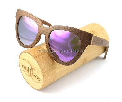 China Oversized Wood Wooden Skateboard Wooden Walnut Cateyes Sunglasses Wooden Sunglasses for sale