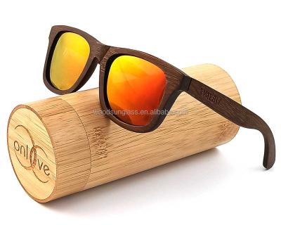 China Fashion Sunglasses 100% Handmade Bamboo Lens Men Polarized Sun Glasses Approved Wooden Sunglasses 2021 for sale