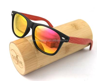 China Bamboo Wooden Sunglasses Bamboo Sunglasses For Men And Women With Polarized Lenses With Wooden Box for sale