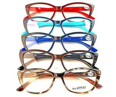 China 2021 New Arrival Computer Anti Cat Eyes Fashion Reading Glass Multi Colors Acetate Eyewear Glass Frames Blue Light Classic Design for sale