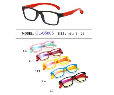 China Reading game running kids anti blue light frame, TR90 kids optical frame, for sale