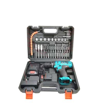 Cina DIY/Industry Factory Price 27 Pcs DIY Tool Box Set Power Tool Drill 21V Set Cordless Brushless Electric Drill Combo Kit Tool Box in vendita