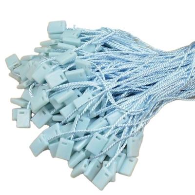 China Cotton/ECO+Degradable Garment Tie Hang Tag Fastener Plastic Seal Lock String Wholesale 10000pcs-pack Polyester for sale