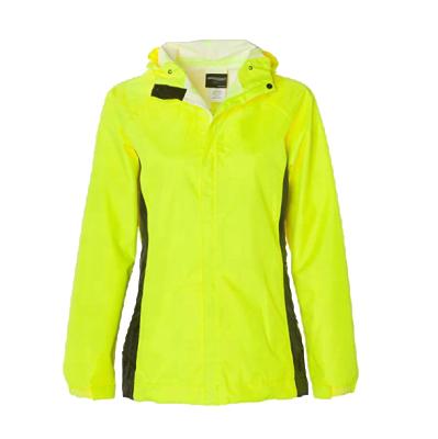 China Custom Logo Women Waterproof Jacket Women's Hooded Time Watch Jacket Yellow Good Prices QUICK DRY for sale