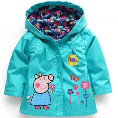 China Autumn Fashion Baby Girls Spring Hoodies Toddler Girls Jackets Cartoon Children Outerwear Waterproof Children's Breathable Coat for sale