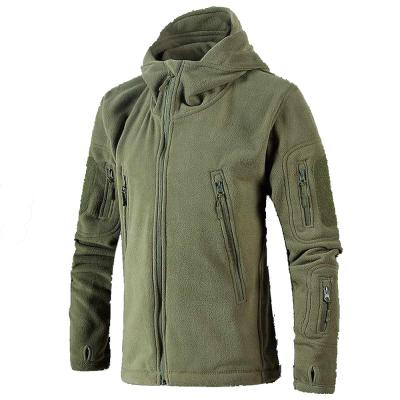 China Breathable Military Outdoor Soft Sportswear Hunt Hoodie Jackets Thermal Shell Fleece Jacket Men Army for sale