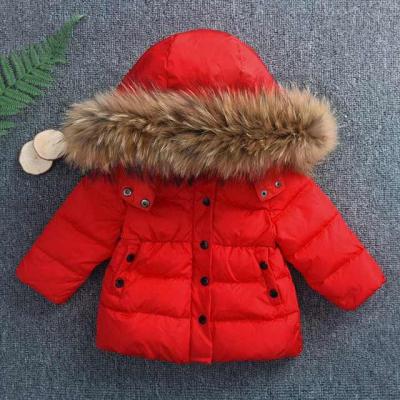 China Boys Girls Winter New Style Breathable Babies Thick Cotton-Padded Jacket Down Jacket for sale