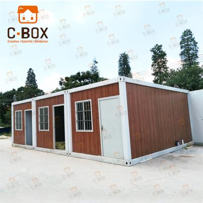 China Modern Cheap Price Prefab Tiny Detachable Houses Prefab 20ft Container House For Worker Camp for sale