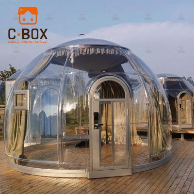 China Water Proof/Portable Outdoor Igloo Camping Geodesic Dome Tents Fireproof Transparent Geodesic Dome Room For Sale for sale