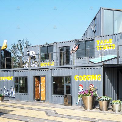 China Modern luxury 40ft shipping container house and tourist container hotel house prefab house for sale for sale