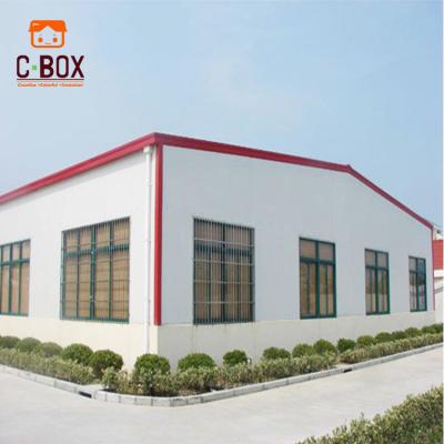 China CBOX Modern Freestanding Design Prefab Steel Structure Building Prefab Workshop for sale