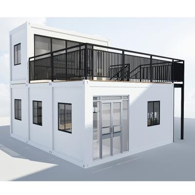 China Modern Luxury Flat Pack Living Homes Porcelain Prefab Container House For Sale for sale