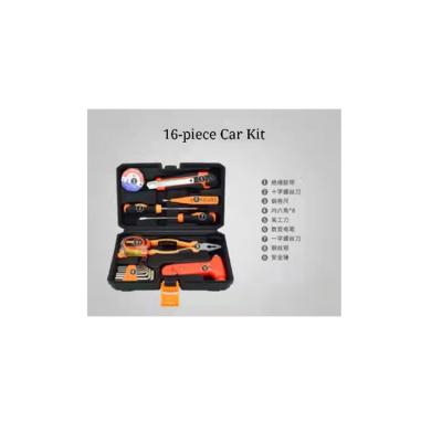 China Natural woodworking tools sell well household multifunctional tool 16 piece car kit for sale