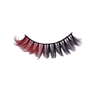 China Custom Mink Eyelash Vendors Wholesale New Design Colorful Mink Eyelash Natural Mink False Colored Lashes for sale