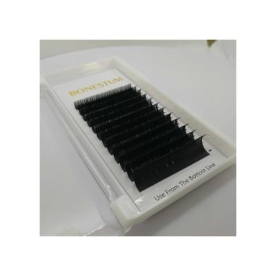 China Best Quality Korean Silk Extension Synthetic Tray Private Label Wholesale Faux Mink Individual Lash Eyelash 3d Eyelash Extension for sale