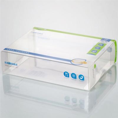 China Recycled Materials Custom PVC Folding Transparent Small Pet Plastic Packaging Clear Box for sale