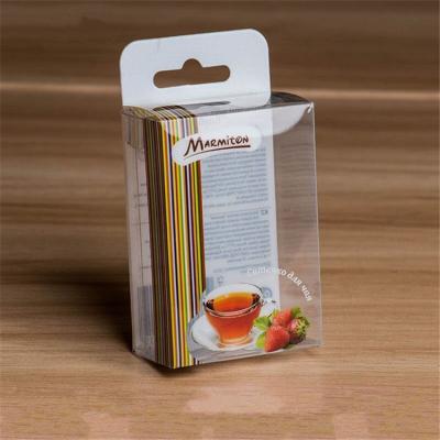 China Recycled Materials Custom Folding Clear Eco - Friendly Gift Packaging Printing Plastic Boxes With Hanger for sale