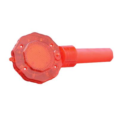 China Plum Blossom Plastic Handheld Warning Light Traffic Road Warning LED Lamp Bead Warning Light Stop Sign Traffic Indicator à venda