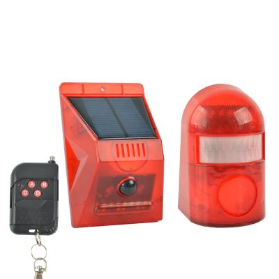 China Anti-theft noise remote control and light sensor solar wireless infrared home anti-theft noise and light alarm N911 (C) for sale