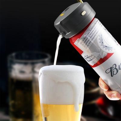 China Viable Portable Beer Bubbler For Home Beer Dispenser Accessories Canned Automatic Handheld Electric Beer Foam Maker for sale