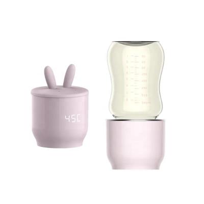 China BPA Free Portable Milk Warmer Baby Travel Quickly USB Powered Portable Rechargeable Baby Milk Bottle Warmer Wireless Bottle Warmer for sale